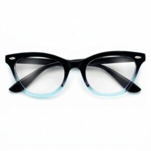 BLACK BLUE OMBRE CAT EYE GLASSES 20% off