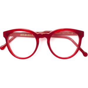 RED CLASSIC ROUND GLASSES 20% off