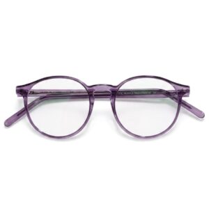 PURPLE TRANSPARENT ROUND GLASSES 20% off