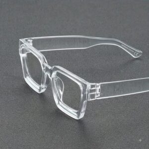 CRYSTAL CLEAR SQUARE GLASSES 50% off