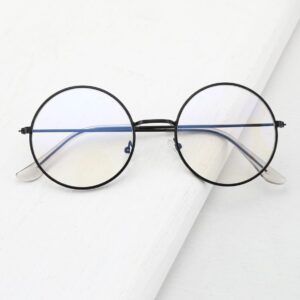 BLACK ROUND METAL GLASSES 20% off